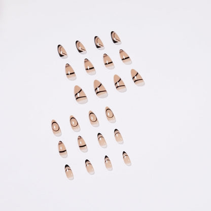 Nordic Style Adhesive Nail Line Art