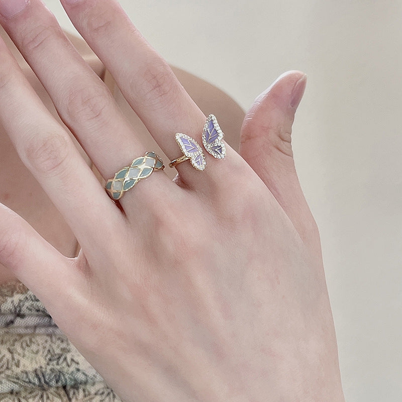 Niche Design Butterfly Ring for Women