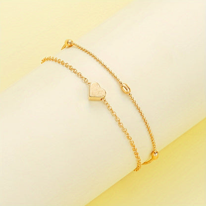 Double-Layer Stacked Round Bead & Pearl Bracelet/Necklace Set