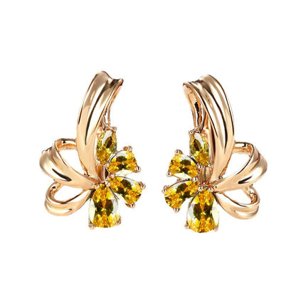Women's Fashion Flower Dangle Earrings