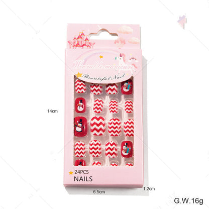 Cute Christmas Fake Nails