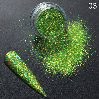 Aurora Effect Magic Nail Powder Glitter