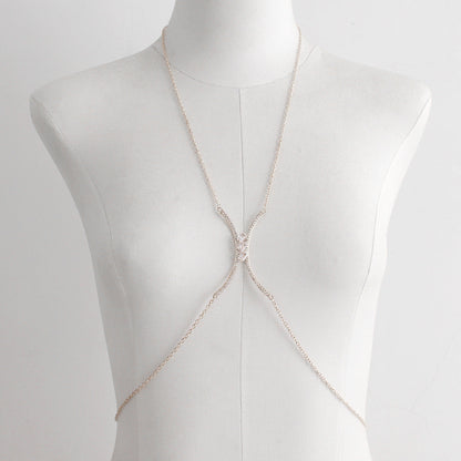 Women's Elegant Diamond Tassel Body Jewelry Chain