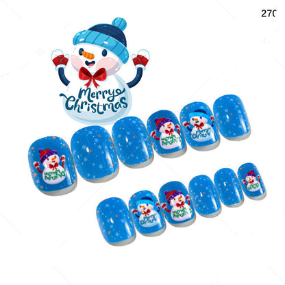 Cute Christmas Fake Nails