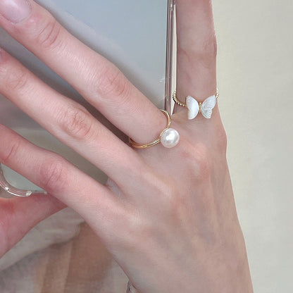 Niche Design Butterfly Ring for Women