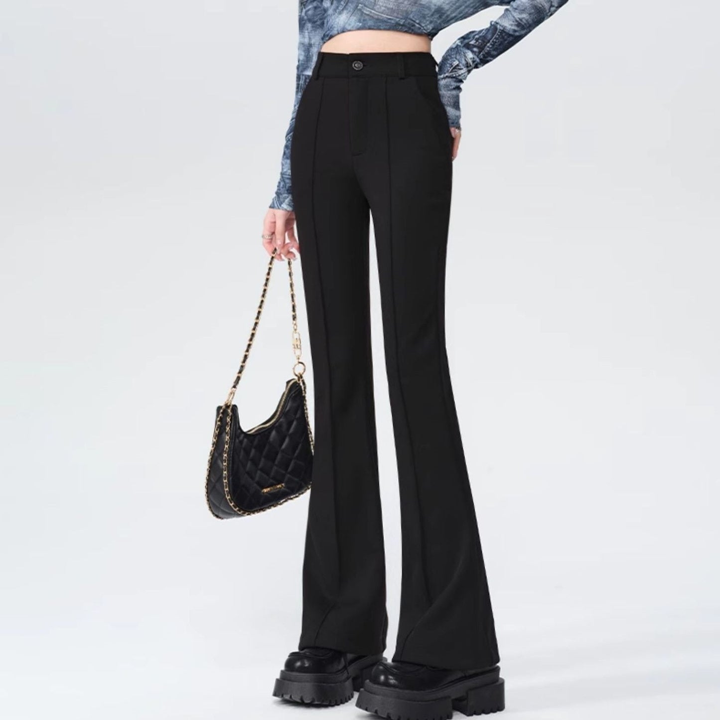 Straight Slimming High-Grade Flared Yoga Pants