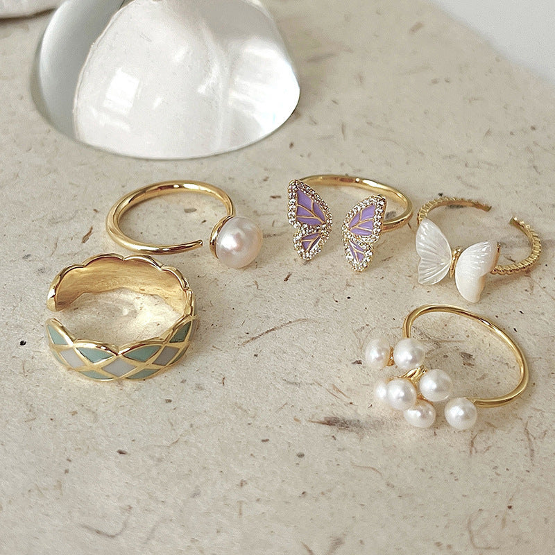 Niche Design Butterfly Ring for Women