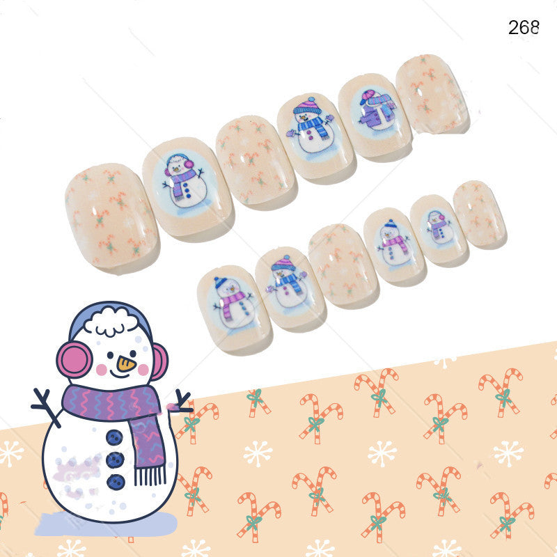 Cute Christmas Fake Nails