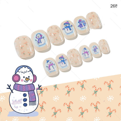 Cute Christmas Fake Nails